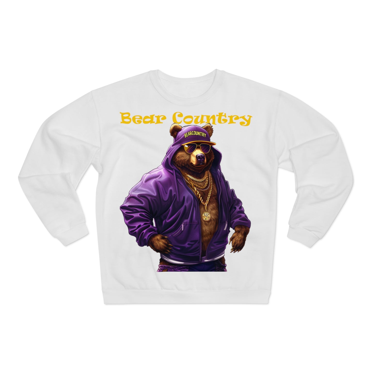 Blk & Purple Crew Neck Sweatshirt