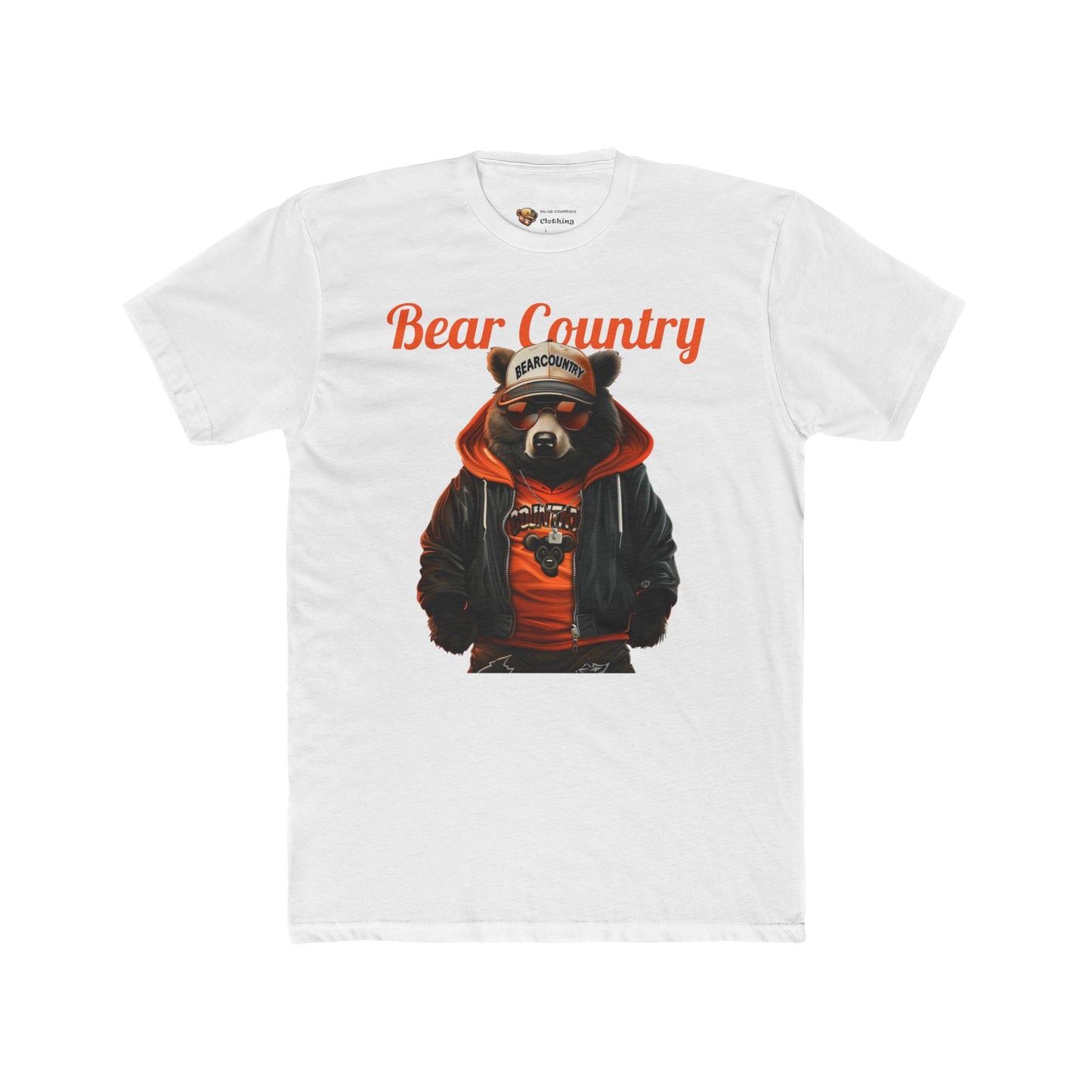 Blk & Orange Crew Tee Shirt