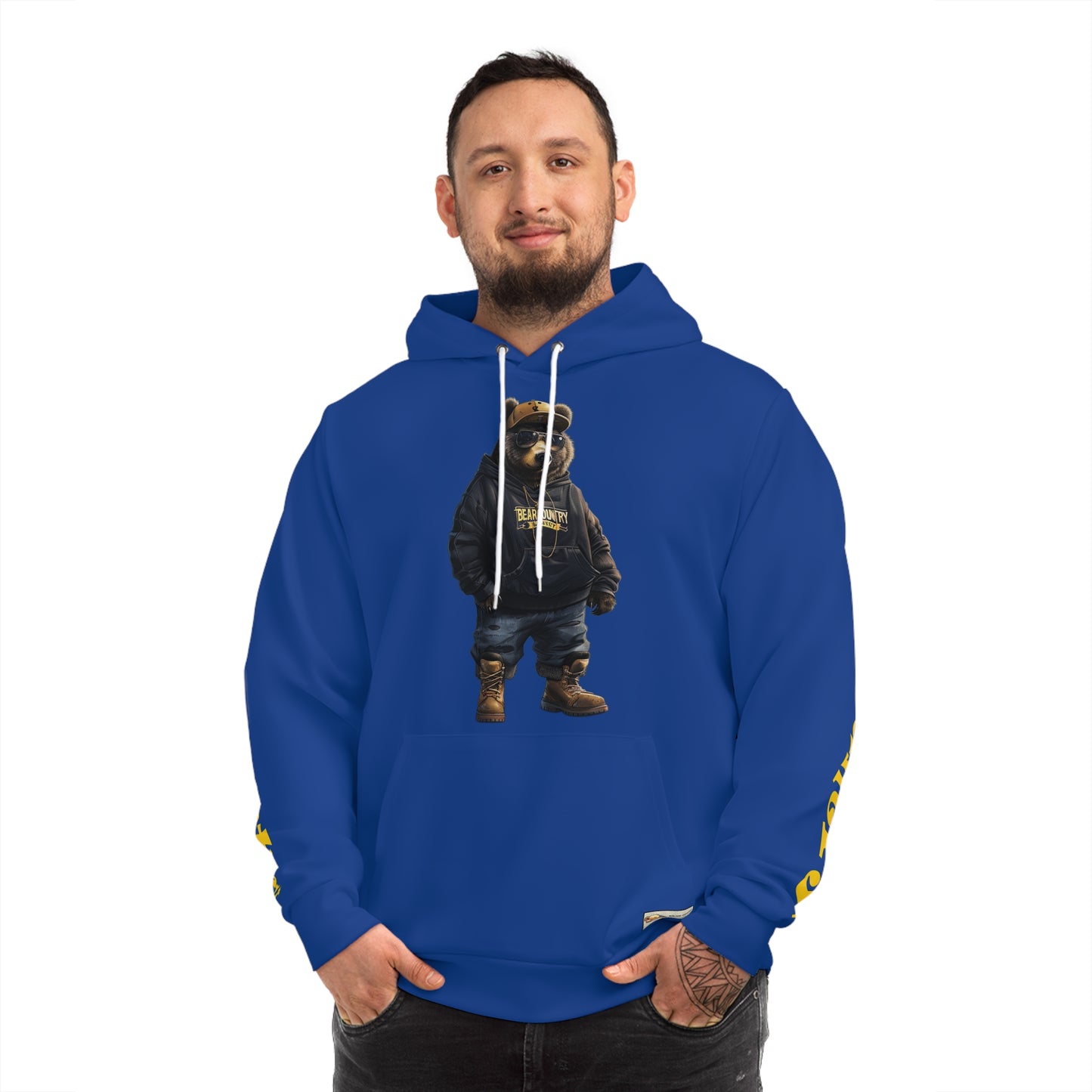 Blue & Yellow Bear Hoodie