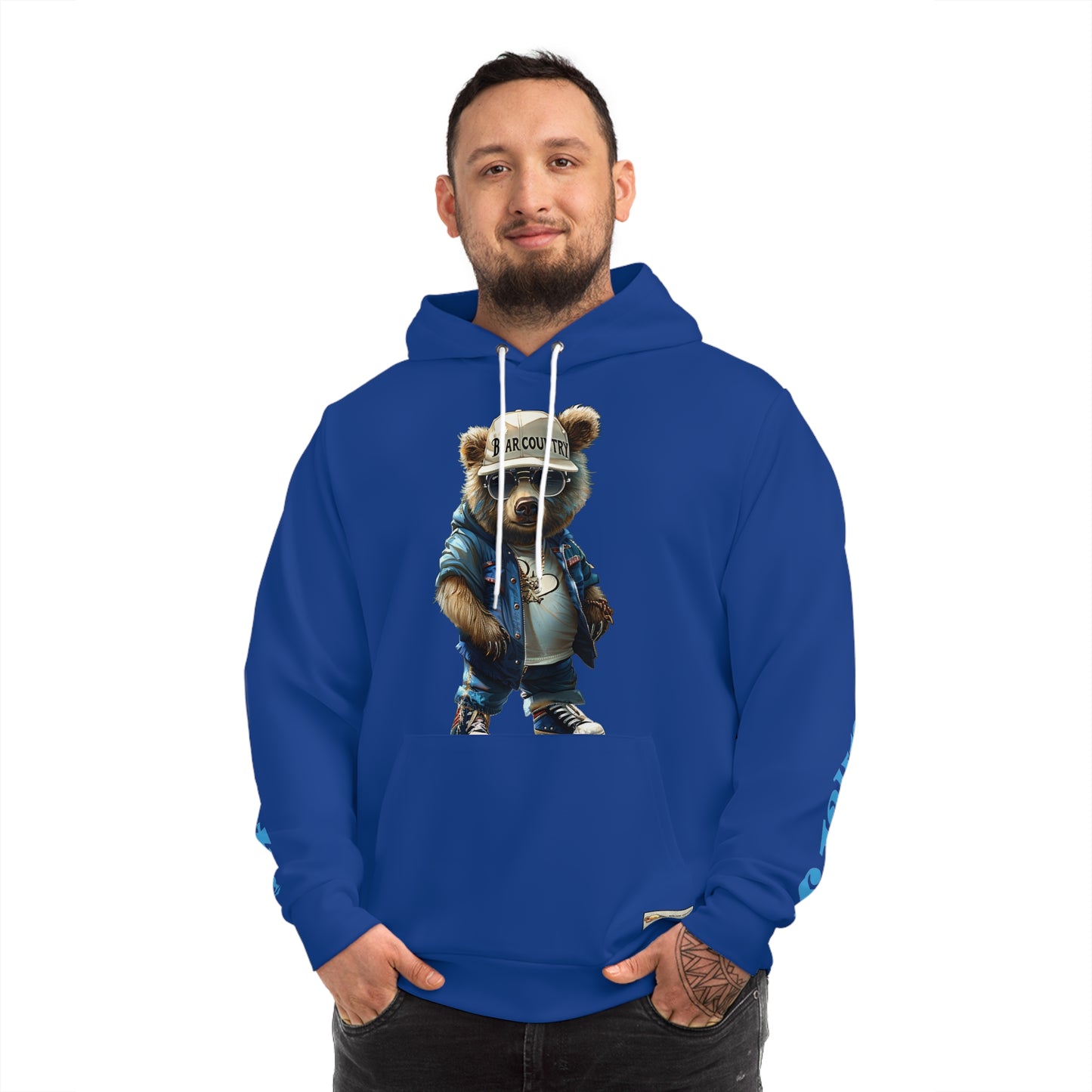 Baby Blue Bear Hoodie