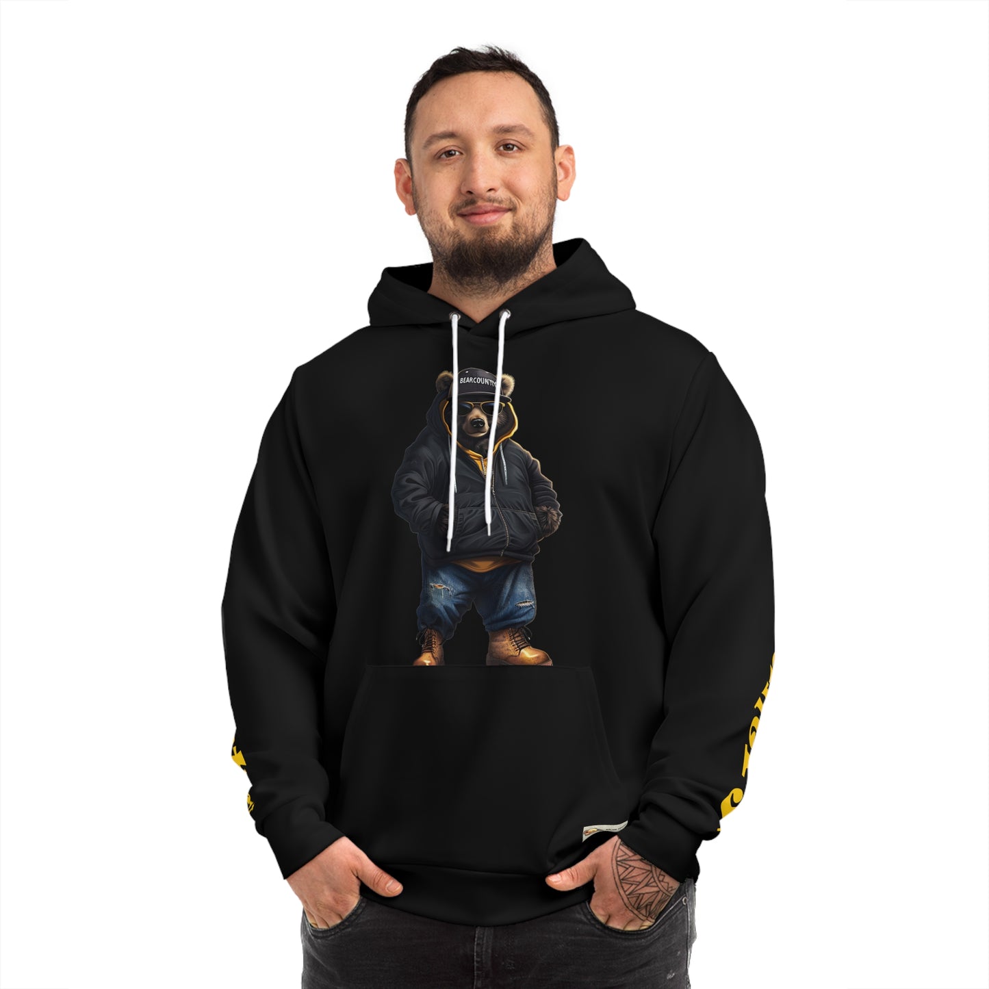 Blk & Yellow Bear Hoodie