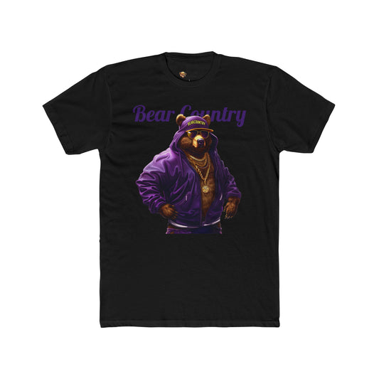 Purple & Blk Crew Tee Shirt